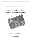 LIFE SKILLS: SCIENCE AND TECHNOLOGY TEACHING IN FOUNDATION PHASE