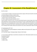 Chapter 65 Assessment of the Renal/Urinary System