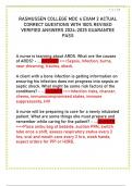 RASMUSSEN COLLEGE MDC 4 EXAM 2 ACTUAL  CORRECT QUESTIONS WITH 100&percnt; REVISED  VERIFIED ANSWERS 2024-2025 GUARANTEE  PASS 