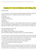 NURSING  Chapter 68: Care of Patients with Acute Kidney In- jury and Chronic Kidney Disease