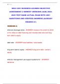 WGU C201 BUSINESS ACUMEN OBJECTIVE  ASSESSMENT 2 NEWEST VERSIONS &lpar;A&B&rpar; 2024 2025 TEST BANK ACTUAL EXAM WITH 400&plus;  QUESTIONS AND VERIFIED ANSWERS &lpar;ALREADY  GRADED A&plus;&rpar; 