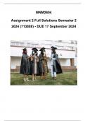 MNM2604 Assignment 2 &lpar;COMPLETE ANSWERS&rpar; Semester 2 2024 &lpar;713888&rpar; - DUE 17 September 2024 &semi; 100&percnt; TRUSTED Complete&comma; trusted solutions and explanations&period; 