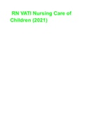 RN VATI Nursing Care of Children (2021)