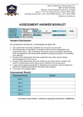 Acting Sub Lt. Weerayot SUDSUANG - Assessment Answer Booklet