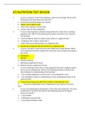 ATI Nutrition A B complete test with questions and answers &lpar;qn 1-118 all are correct answers&rpar;