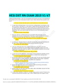 HESI EXIT RN EXAM 2019 V1-V7 - 160 TOTAL QUESTIONS & ANSWERS FOR EACH VERSION AUTHENTIC, A+ GUIDE_.p