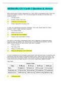 MEDSURG 1211 Cardio 2 Questions & Answers Graded A+