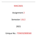 MAC2601 ASSIGNMENT 2 YEARLY MODULE 2021