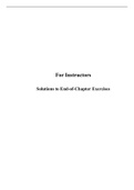 SOLUTION TO END OF CHAPTER EXERCISES FOR: Introduction to Econometrics, 3rd Edition James H. Stock, and Mark W. Watson. CHAPTER 1-18 Questions And Answers