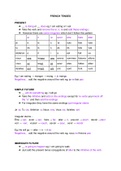 French tenses for AS/A-level year 1 french 