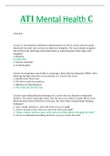 ATI Mental Health A&comma; B & C