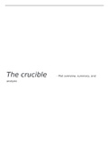 IGCSE English Literature - The Crucible  notes