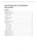 College Notes (Lectures) Sociolinguistics (5181V7SL) An Introduction to Sociolinguistics, ISBN: 9781118732298