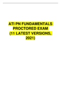 ATI PN FUNDAMENTALS PROCTORED EXAM  &lpar;11 LATEST VERSIONS&comma; 2021&rpar; 