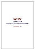 NCLEX-PN TEST BANK (2022/2023) Questions, Answers plus Rationale | (100% Guaranteed Pass)