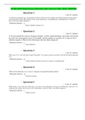 NURS 6541 Final Exam Question and Answers May 2020 (100/100)(VERIFIED)