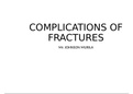 Complications of Fractures 