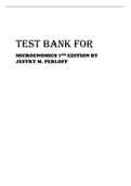 TEST BANK FOR MICROENOMICS 7TH EDITION BY JEFFRY M PERLOFF