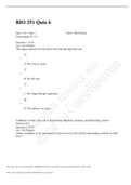 BIO 251&vert;BIO 251 Quiz 6&vert;BIO 251 Quiz 6 &vert;ALREADY GRADED &vert;DOWNLOAD TO SCORE AN A