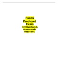 Funds Proctored Exam  (400 Questions & Answers with Rationales).