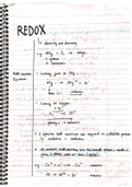 IB Chemistry SL 9 - Oxidation & Reduction Notes