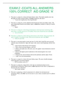 EXAM 2 -CCATS ALL ANSWERS 100&percnt; CORRECT  AID GRADE &OpenCurlyQuote;A&rsquo;