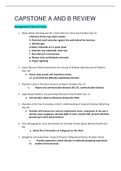 ATI Capstone A and B With questions and answers