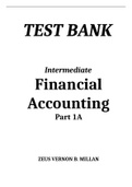TEST BANK Intermediate Financial Accounting Part 1A