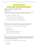 Exam (elaborations) NR 328 PEDS EXAM 1 RESOURCES (QUESTIONS, CORRECT ANSWERS AND RATIONALES) (NR 328 PEDS EXAM 1 RESOURCES (QUESTIONS, CORRECT ANSWERS AND RATIONALES) GRADED A+) 