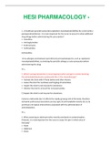 HESI PHARMACOLOGY - Latest 2020 complete questions & answers&period;