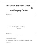 BIS 245: Case Study Guide - Small Surgery Center - DeVry University, Chicago.