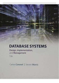 Test Bank For Database Systems Design Implementation and Management 12th Edition coronel Chapter 1_16 In 511 Pages