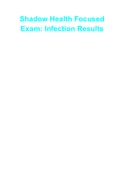 Shadow Health Focused Exam: Infection Results
