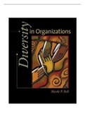 Test Bank For Diversity In Organization 2nd Edition, Bell Chapter 1_16 Questions And Answers In 115 Pages( Complete Solution)