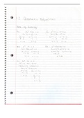 College Algebra Full Class Notes