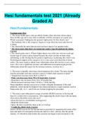 Hesi fundamentals test 2021 &lpar;Already Graded A&rpar;