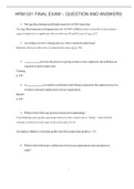 HRM 531 FINAL EXAM – QUESTION AND ANSWERS