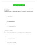 SCIN 138 Week 2 Exam- Questions and Answers