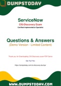 Passing ServiceNow CIS-Discovery Exam is not as difficult as you think