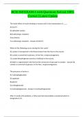 BCH 369 EXAM 4 with Questions Solved 100&percnt; Correct &vert; Latest Update