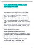 NUR 408 PreQuizzes with complete correct answers 2024&period;