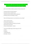 BCH 361 CH 1 Test Study Questions with 100&percnt; Correct Verified Solutions&vert; Latest Update
