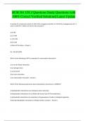 BCH 361 EXAMS BUNDLE With Questions and 100&percnt; Correct Verified Solutions&vert; Latest Update