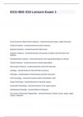 GCU BIO- 210 Lecture Exam 1 questions with 100&percnt; correct answers