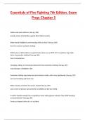 Essentials of Fire Fighting 7th Edition&comma; Exam Prep&colon; Chapter 5