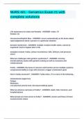 NURS 421 - Geriatrics Exam -1 with complete solutions
