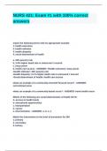 NURS 421&lowbar; Exam -1 with 100- correct answers