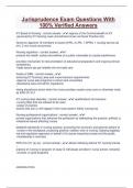 Jurisprudence Exam Questions With 100&percnt; Verified Answers
