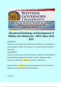 WGU Psych D094 Bundle Pack&period; 