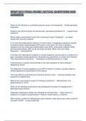 NRNP 6531 FINAL EXAM &vert; ACTUAL QUESTIONS AND ANSWERS
